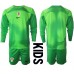 Cheap Croatia Goalkeeper Home Football Kit Children World Cup 2022 Long Sleeve (+ pants)